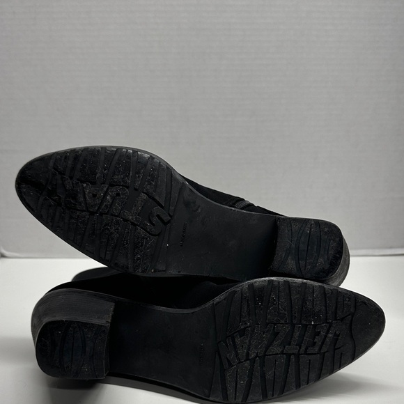 Stuart Weitzman Steady Date Heeled Boots Waterpfoof Gore-Tex Bootie Black Size 8 - Picture 7 of 10